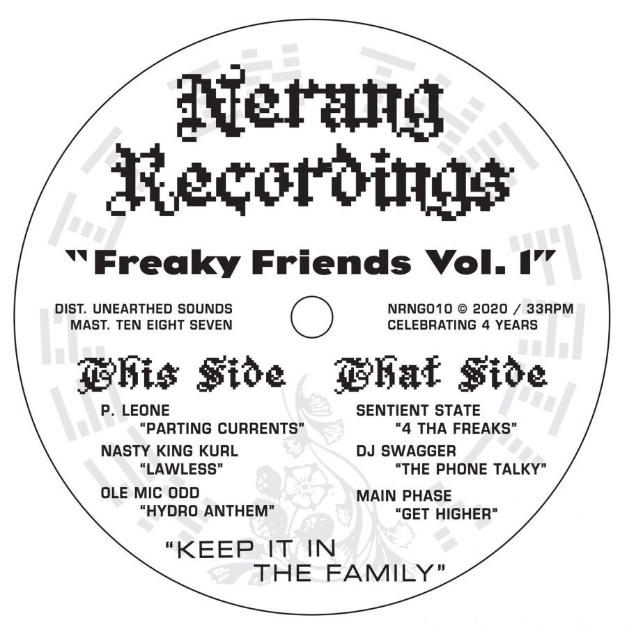 NRNG010 ARTWORK Various Artists - Freaky Friends Volume 1 - Nerang Recordings